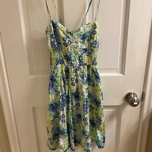 Free People Floral Knee Length Dress Size 6